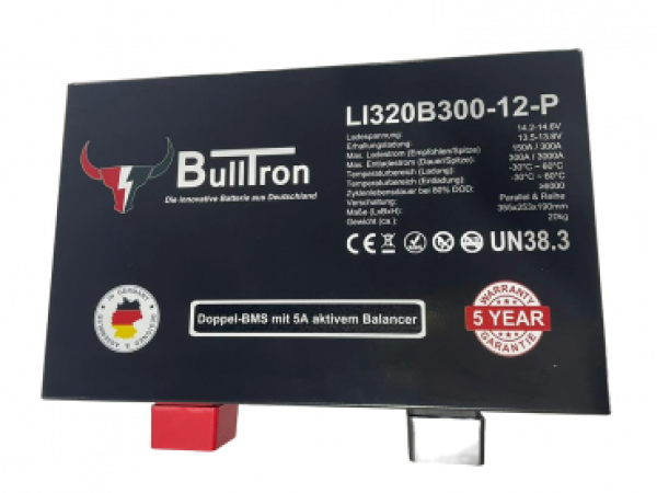 320Ah BullTron Polar LiFePO4 12.8V Akku mit Smart Doppel-BMS, Bluetooth App und Heizung